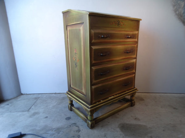 Monterey Farmhouse Lift-Top Gentleman's Dresser in Original Green Finish  F2428