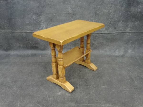 Monterey Cradle Bookshelf Side Table in Straw Ivory F2456