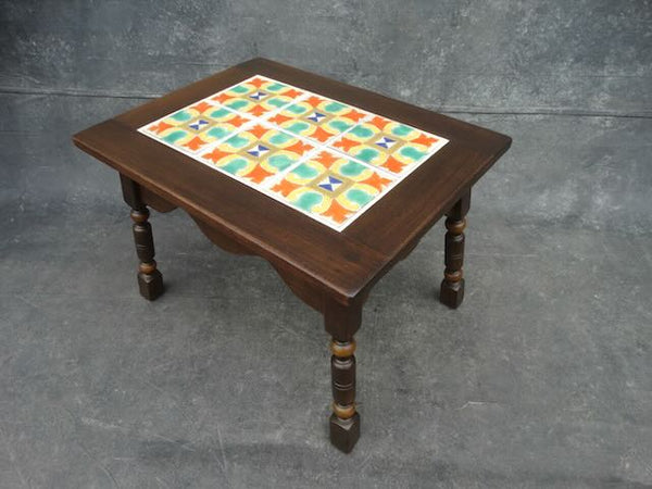 Monterey Style Spanish Revival D & M 6 tile top table F2472