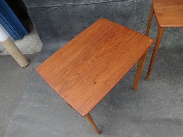 Svend Åge Madsen Set of 3 Teak & Oak Nesting Tables 1950s F2479