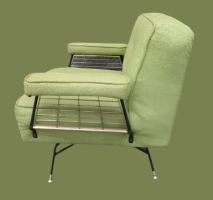 Spaceship Atomic Armchair With Swivel Base 1950s F2481