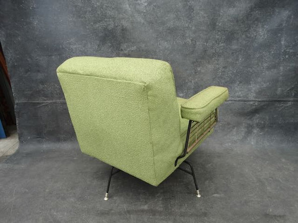 Spaceship Atomic Armchair With Swivel Base 1950s F2481