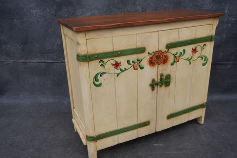 Monterey Cabinet with Floral Decoration F2482