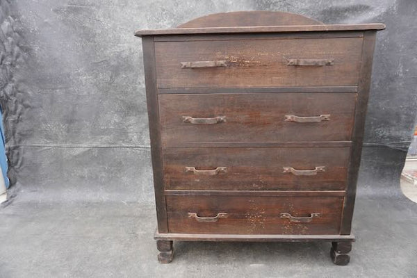 Monterey Old Wood 4-Drawer Dresser, Branded, c 1933 F2485