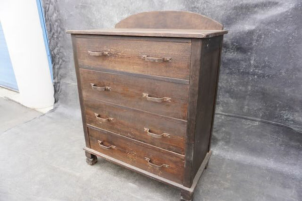 Monterey Old Wood 4-Drawer Dresser, Branded, c 1933 F2485