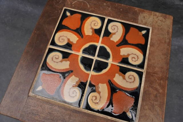 Taylor Tile Table with Deco Style Tiles c 1929 F2488