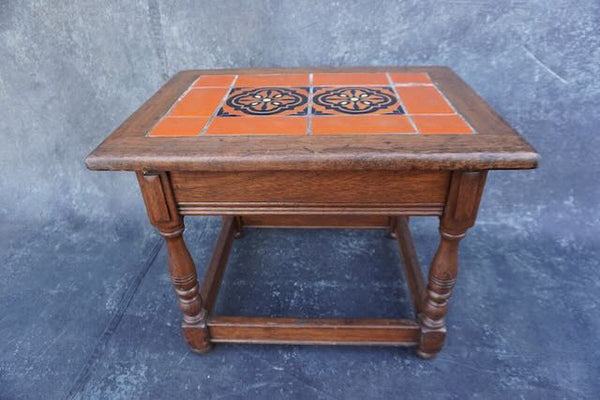 Catalina Island Toyon and Back tile top table F2497