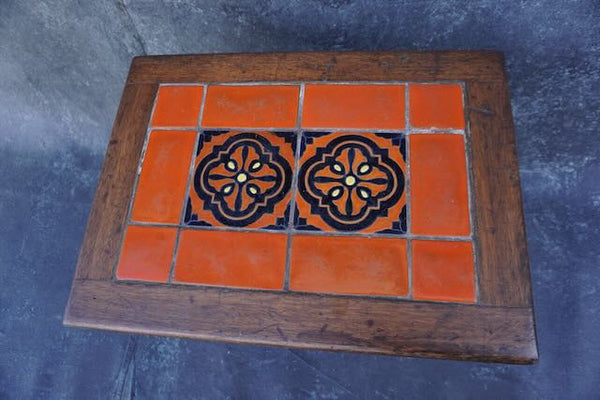Catalina Island Toyon and Back tile top table F2497