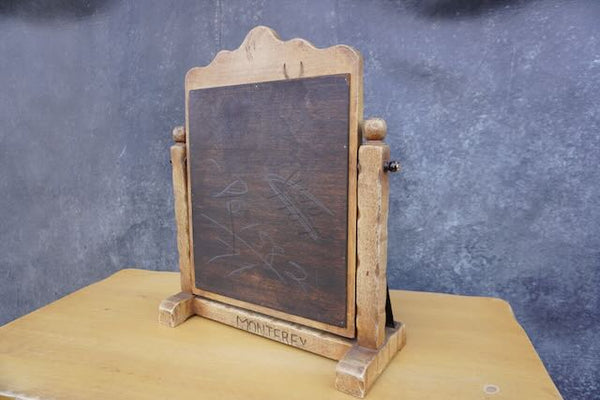 Monterey Classic Table Top Mirror in Straw Ivory