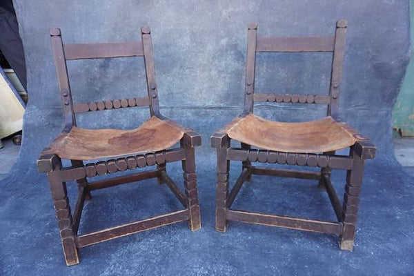 Pair of Monterey Classic Sling Chairs c 1929 F2506