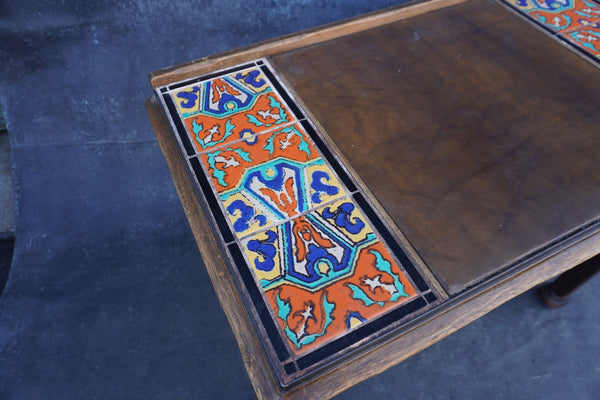 Karpen Tile & Leather Topped Desk from the De Anza Hotel 1930s F2518