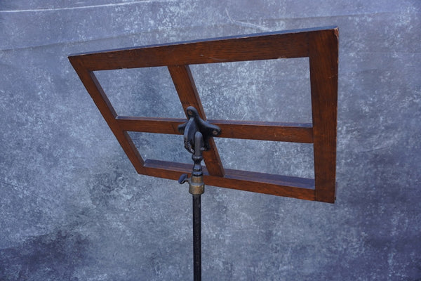 Victorian Adjustable Music Stand with Cast Iron Base F2543