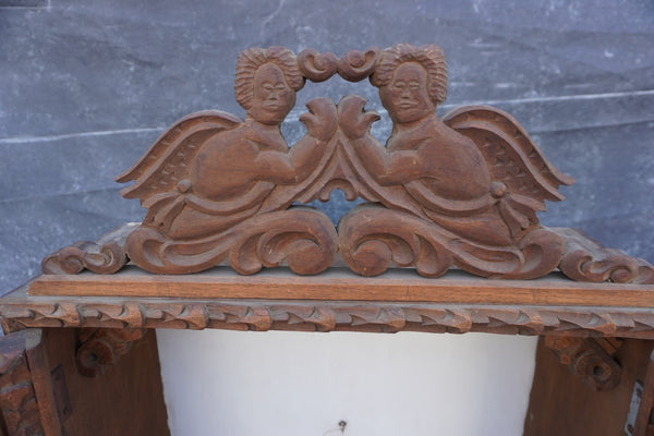 Peruvian Hand-Carved Nicho/Cabinet circa 1920s F2548