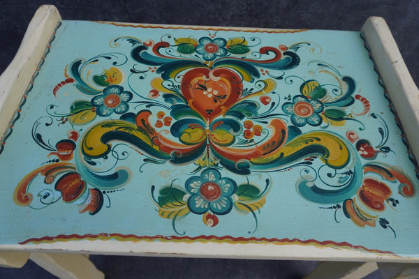 Coronado Side Table - Folk Art Tole Painted F2555