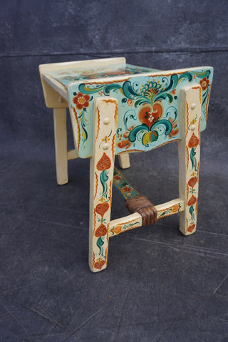 Coronado Side Table - Folk Art Tole Painted F2555