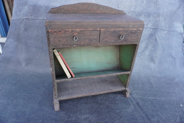 Monterey Style Bookcase/Hall Table with Two Drawers 1934 F2562