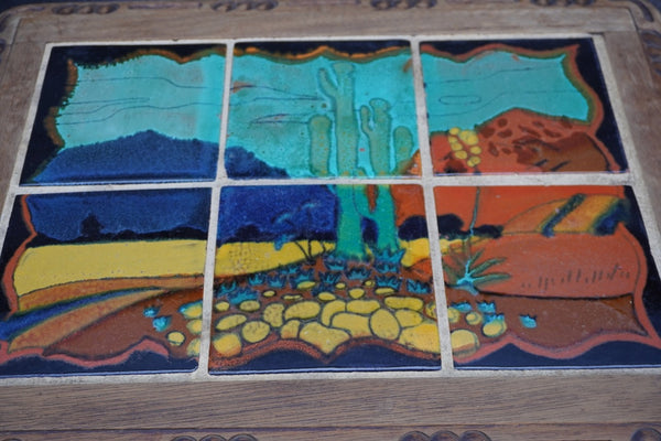 Taylor Tile Table Desert Scene F2563