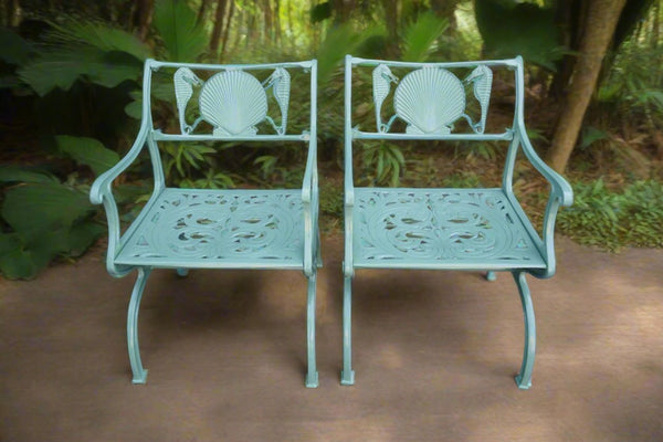 Molla of NYC pair of Patio chairs F2575 set one of 2