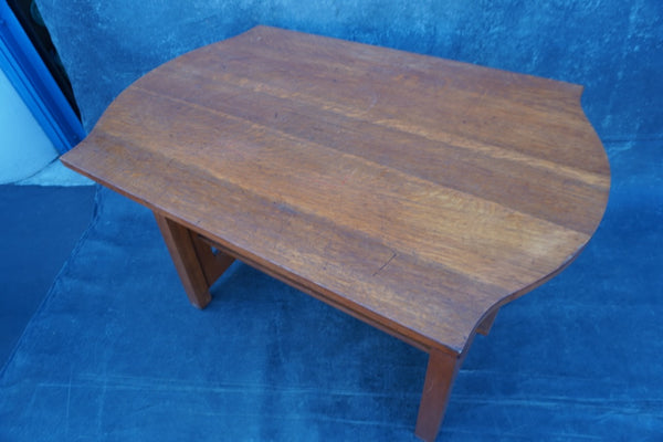 Limbert Turtle-Top Table Desk with One Drawer 1905-1910 F2592