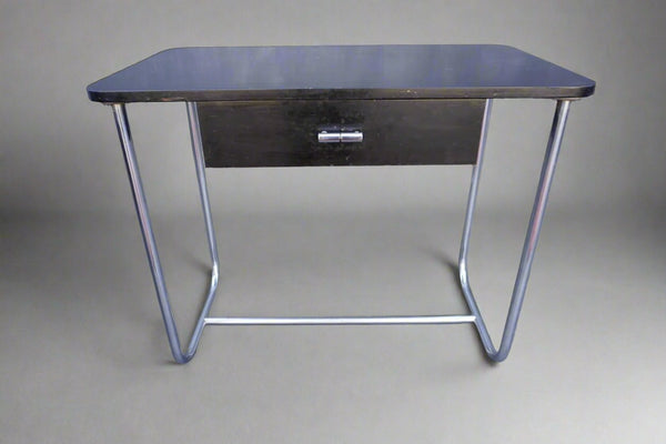 Kem Weber for Lloyd Art Deco Machine Age Chromium Writing Desk F2594