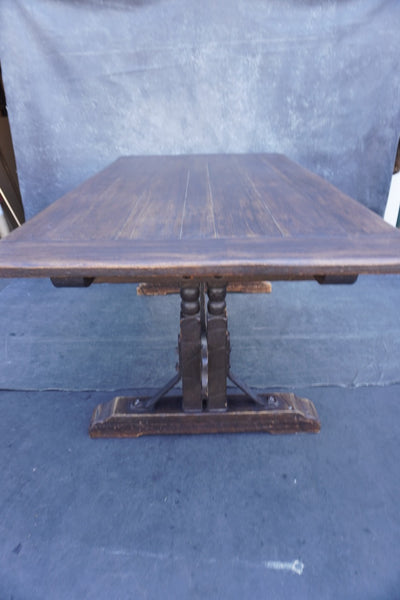 Monterey Classic Old Wood Trestle Table with 4 Leaves F2602