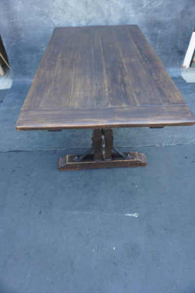 Monterey Classic Old Wood Trestle Table with 4 Leaves F2602