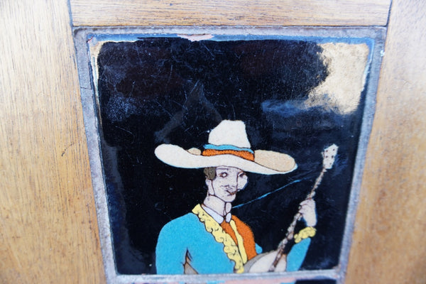 Taylor Tile Table - 3-Tile Pictorial - Mexican Guitar Player -F2606