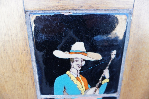 Taylor Tile Table - 3-Tile Pictorial - Mexican Guitar Player -F2606