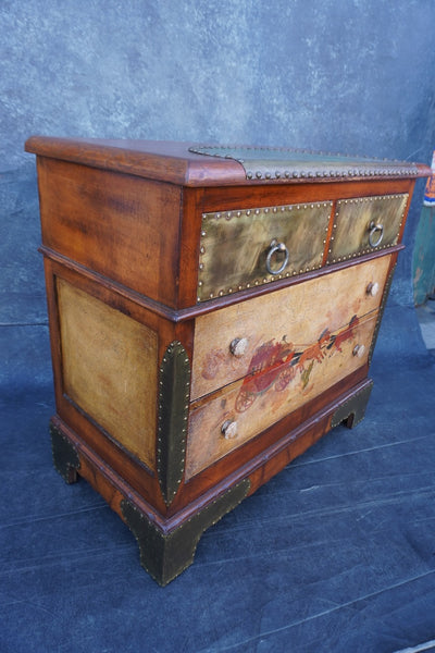 Monterey Classic Dresser in Dark Smoky Maple with Juan Duran Tinoco Decorations F2607