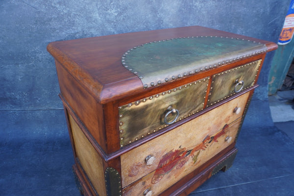 Monterey Classic Dresser in Dark Smoky Maple with Juan Duran Tinoco Decorations F2607