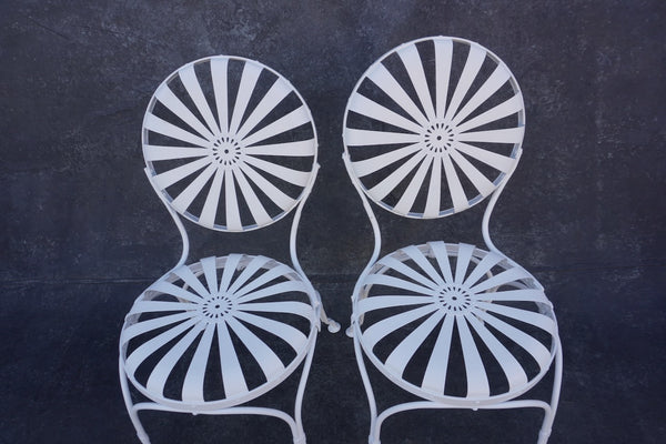 François Carré Sunburst Chairs - Pair- 1930s F2614