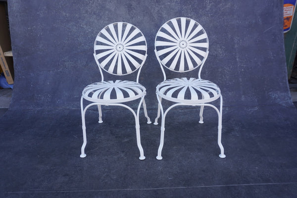 François Carré Sunburst Chairs - Pair- 1930s F2614