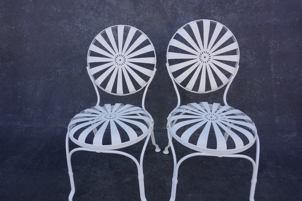 François Carré Sunburst Chairs - Pair- 1930s F2614