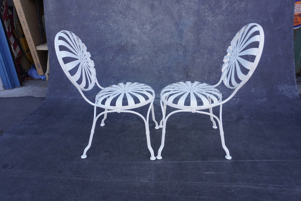 François Carré Sunburst Chairs - Pair- 1930s F2614