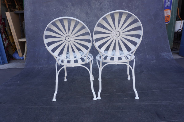 François Carré Sunburst Chairs - Pair- 1930s F2614