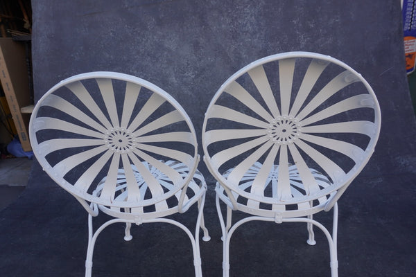 François Carré Sunburst Chairs - Pair- 1930s F2614