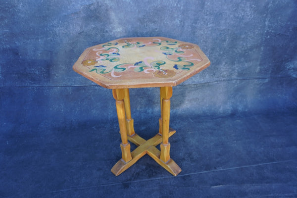 Monterey Fiesta Lamp Table in Crackle Finish c 1931 F2621