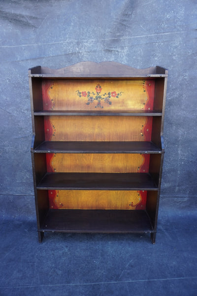 Monterey Classic Old Wood Bookcase with Decorations 1931 F2639