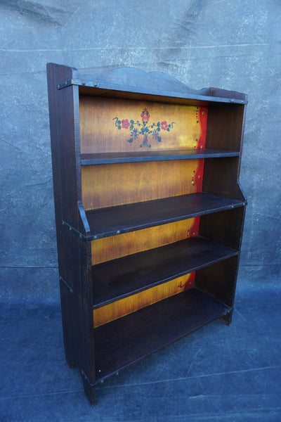 Monterey Classic Old Wood Bookcase with Decorations 1931 F2639