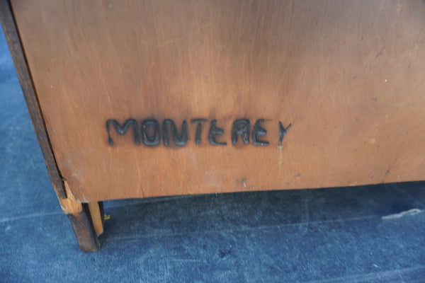 Monterey Classic Old Wood Bookcase with Decorations 1931 F2639