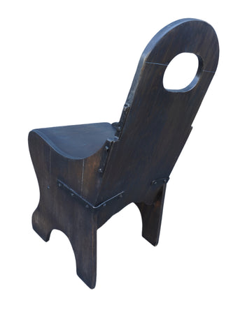 Monterey Classic Monk Chair in Old Wood Finish #2 F2646