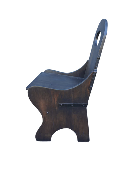 Monterey Classic Monk Chair in Old Wood Finish #3 F2647