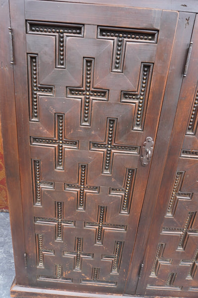 Spanish Colonial Three-Door Cabinet F2655