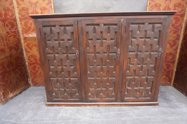 Spanish Colonial Three-Door Cabinet F2655