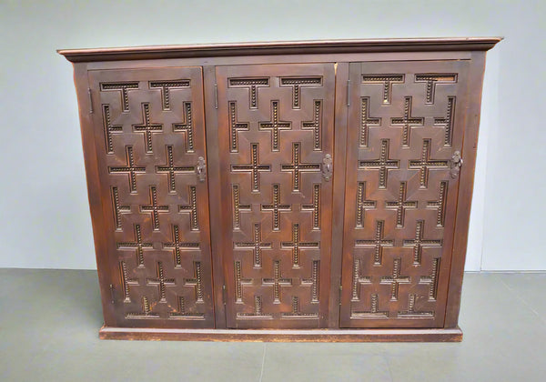 Spanish Colonial Three-Door Cabinet F2655