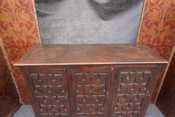 Spanish Colonial Three-Door Cabinet F2655