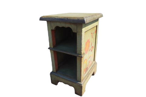 Monterey Classic Green Decorated Bedside Table/Side Table F2664