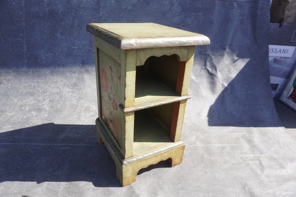 Monterey Classic Green Decorated Bedside Table/Side Table F2664
