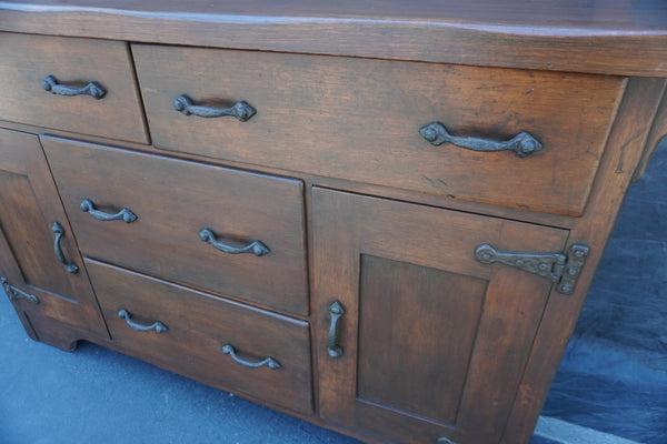 Coronado Sideboard w Backsplash circa 1935 Original Dark Smokey Maple Finish F2667