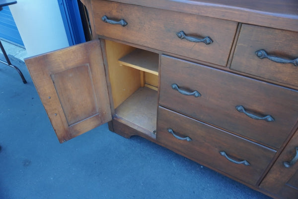 Coronado Sideboard w Backsplash circa 1935 Original Dark Smokey Maple Finish F2667